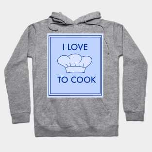 I love to Cook illustration Hoodie